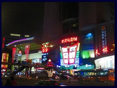 Tianhe Road with large shopping malls, restaurants and entertainment.